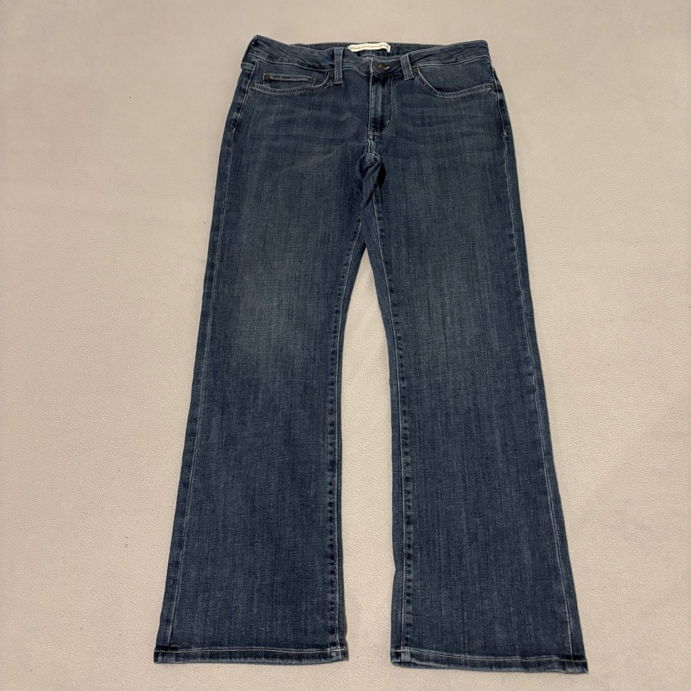 Denver Hayes Mens Bootcut Jeans Dark Wash Stretch Denim 34x30 Casual Grunge